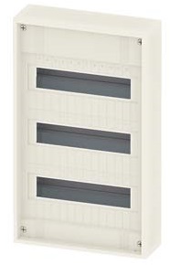 Siemens Alpha Simbox XL, 3 row x 12 modules, surface mount distribution board w/o door-empty enclosure